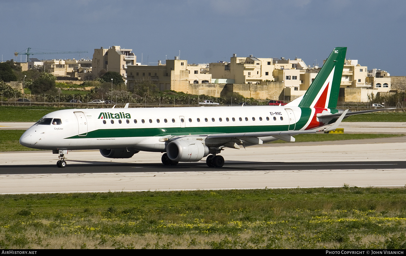 Aircraft Photo of EI-RNC | Embraer 190STD (ERJ-190-100STD) | Alitalia CityLiner | AirHistory.net #652583