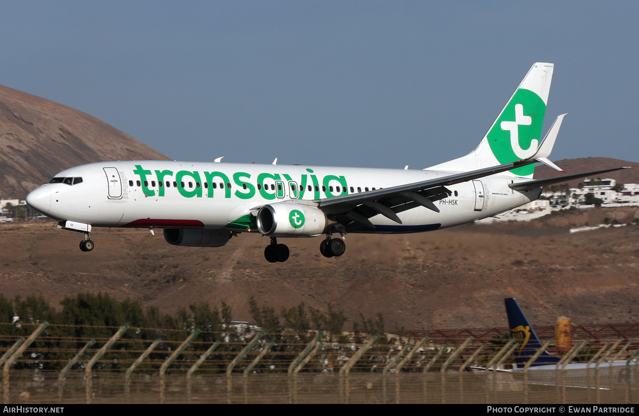 Aircraft Photo of PH-HSK | Boeing 737-8K2 | Transavia | AirHistory.net #652592