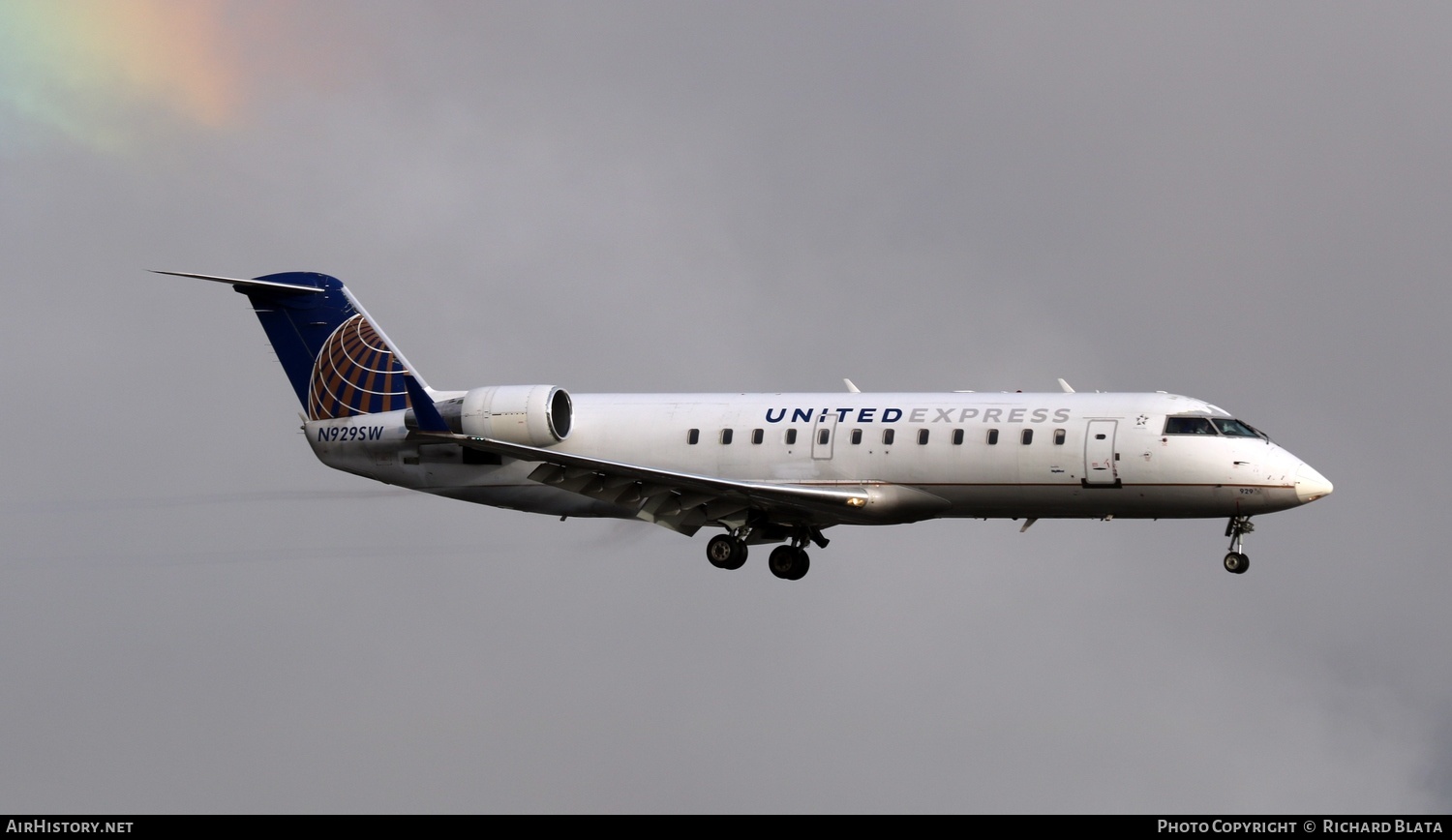 Aircraft Photo of N929SW | Bombardier CRJ-200LR (CL-600-2B19) | United Express | AirHistory.net #652611