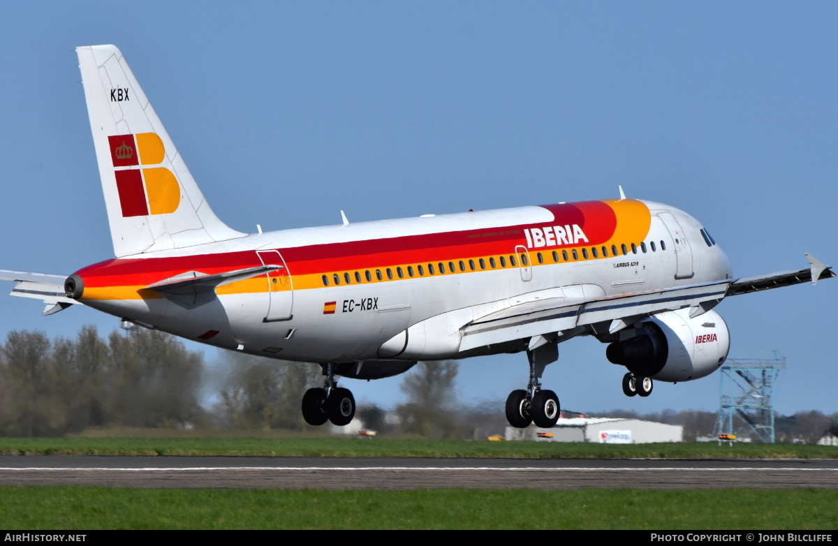 Aircraft Photo of EC-KBX | Airbus A319-111 | Iberia | AirHistory.net #652624