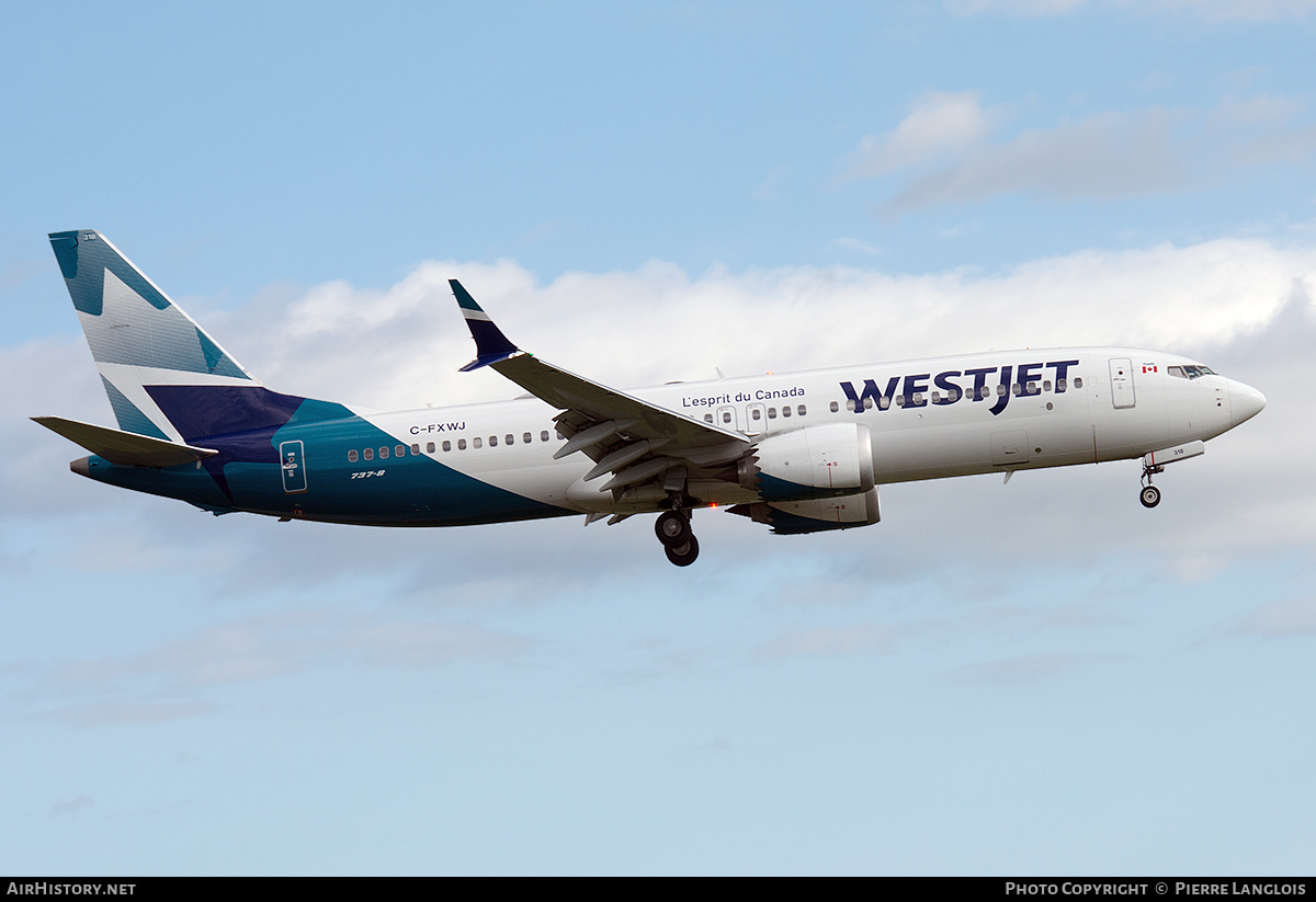 Aircraft Photo of C-FXWJ | Boeing 737-8 Max 8 | WestJet | AirHistory.net #652651