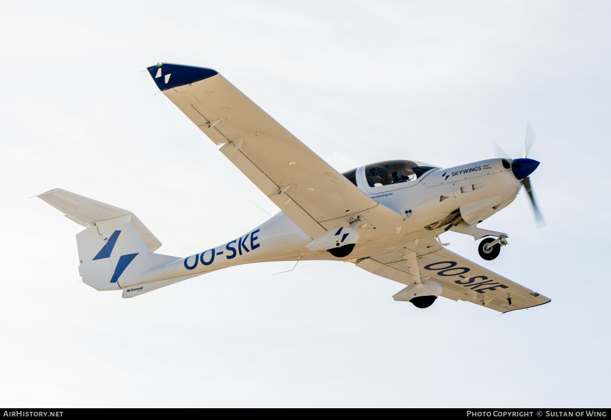Aircraft Photo of OO-SKE | Diamond DA40 Diamond Star | Skywings Flight Training | AirHistory.net #652671