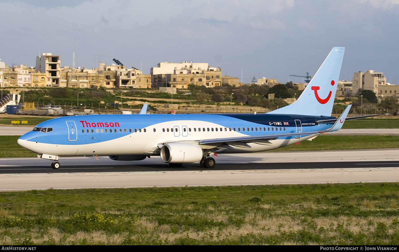 Aircraft Photo of G-TAWG | Boeing 737-8K5 | Thomson Airways | AirHistory.net #652674