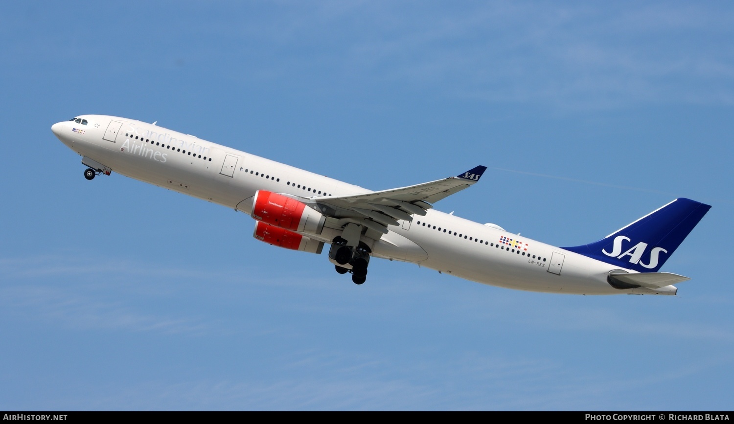 Aircraft Photo of LN-RKS | Airbus A330-343E | Scandinavian Airlines - SAS | AirHistory.net #652749