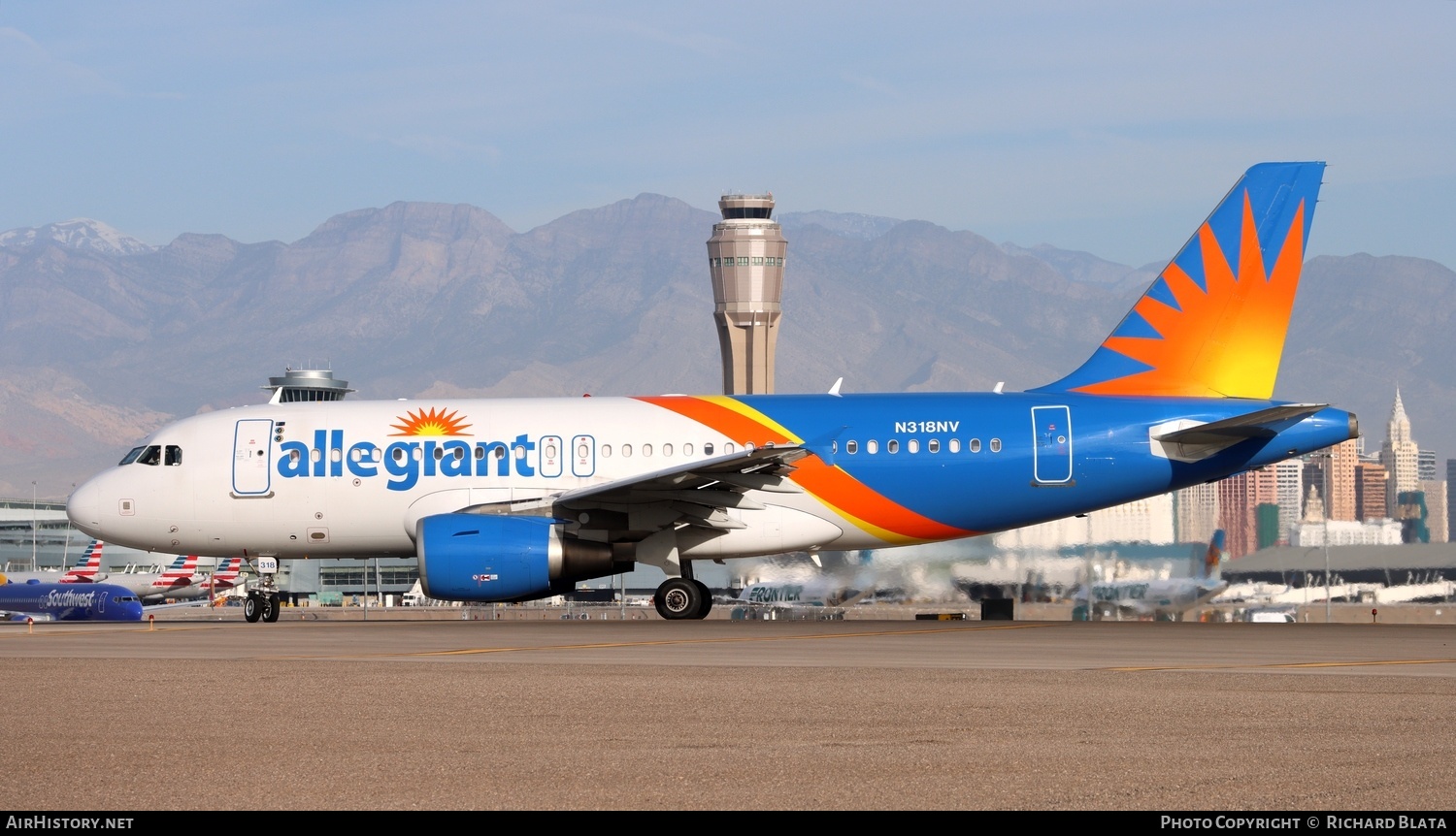 Aircraft Photo of N318NV | Airbus A319-111 | Allegiant Air | AirHistory.net #652795