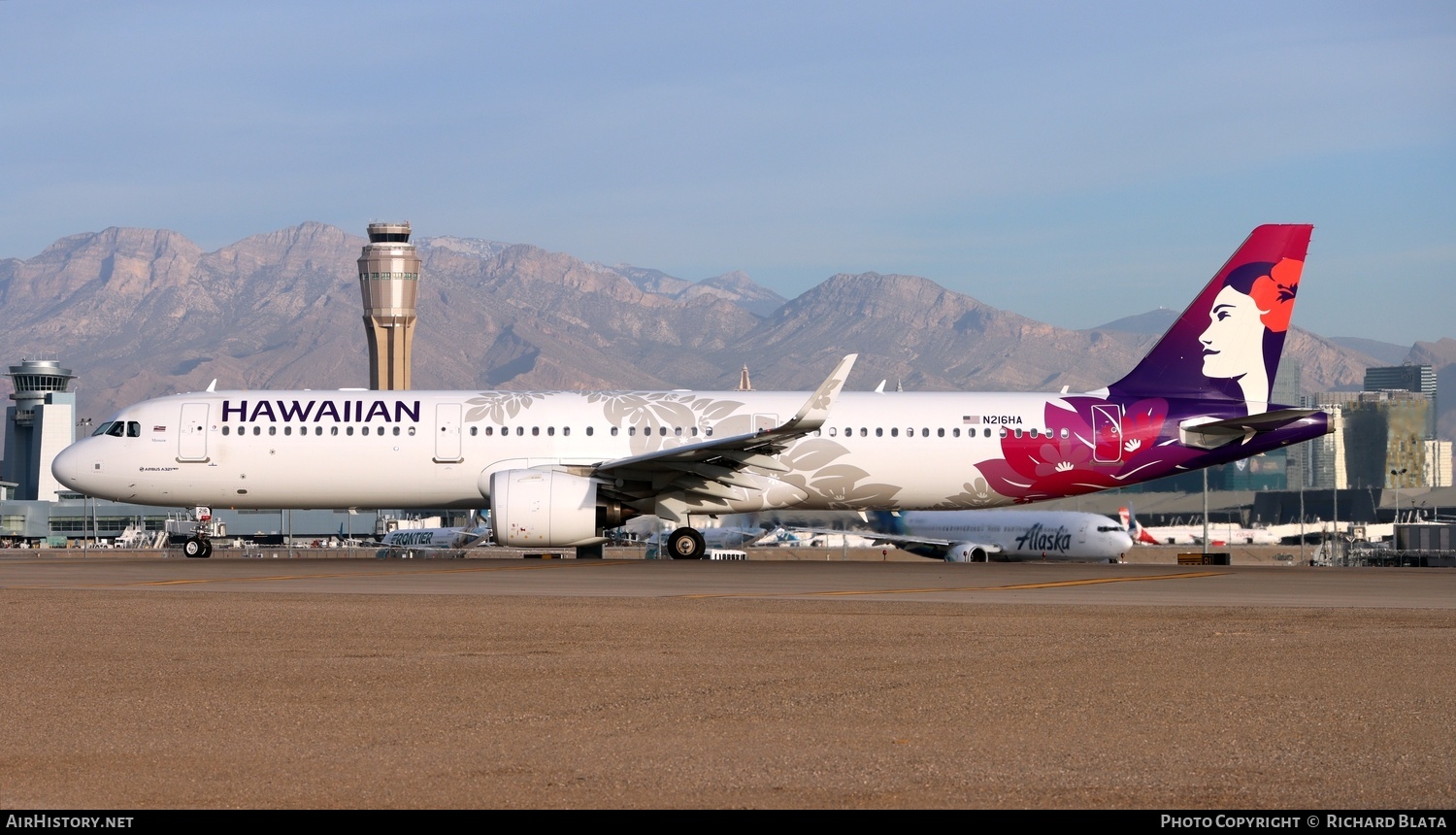 Aircraft Photo of N216HA | Airbus A321-271N | Hawaiian Airlines | AirHistory.net #652805