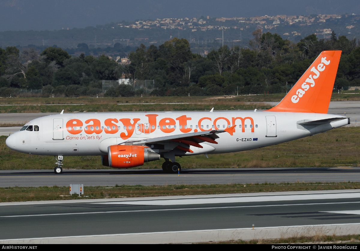 Aircraft Photo of G-EZAD | Airbus A319-111 | EasyJet | AirHistory.net #652806