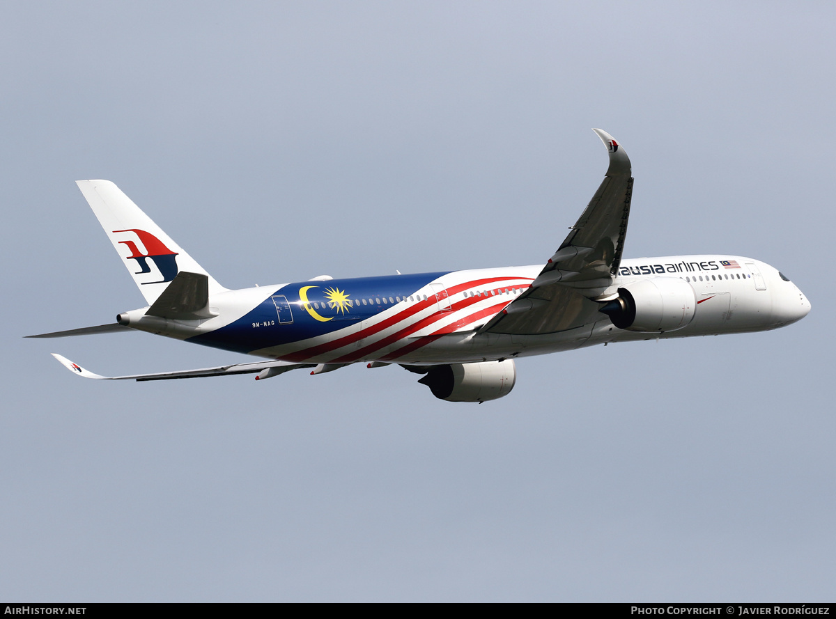 Aircraft Photo of 9M-MAG | Airbus A350-941 | Malaysia Airlines | AirHistory.net #652824
