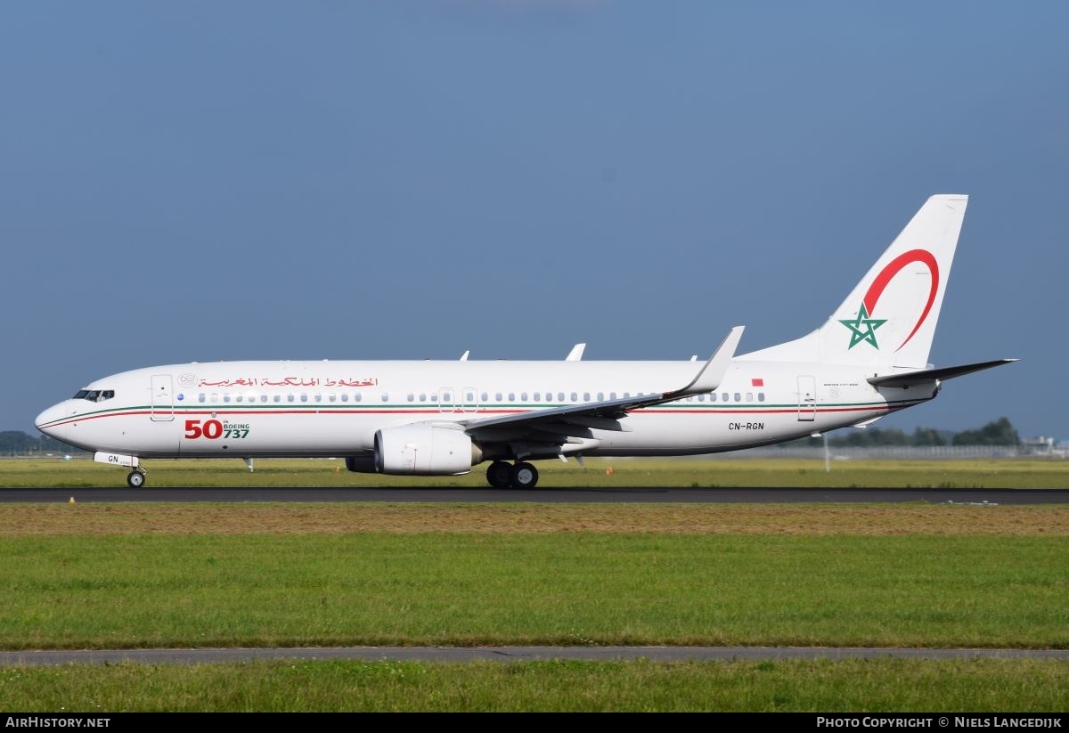Aircraft Photo of CN-RGN | Boeing 737-8B6 | Royal Air Maroc - RAM | AirHistory.net #652829