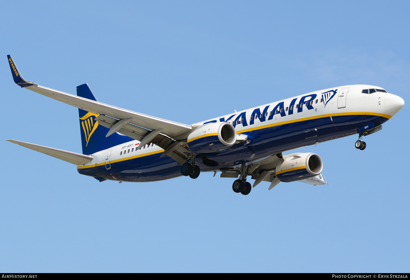 Aircraft Photo of SP-RSY | Boeing 737-8AS | Ryanair | AirHistory.net #652840