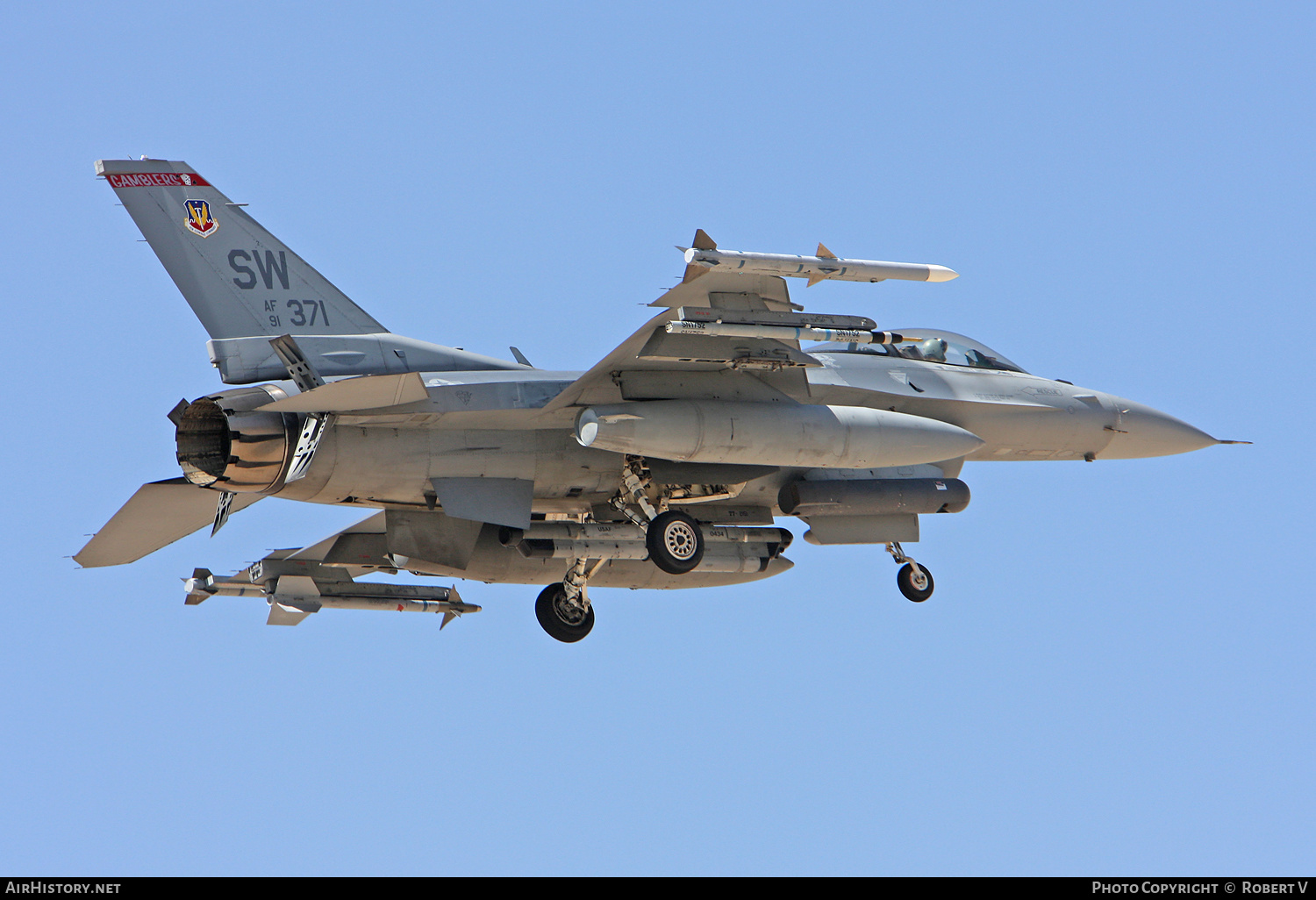 Aircraft Photo of 91-0371 / AF91-371 | General Dynamics F-16CM Fighting Falcon | USA - Air Force | AirHistory.net #652849
