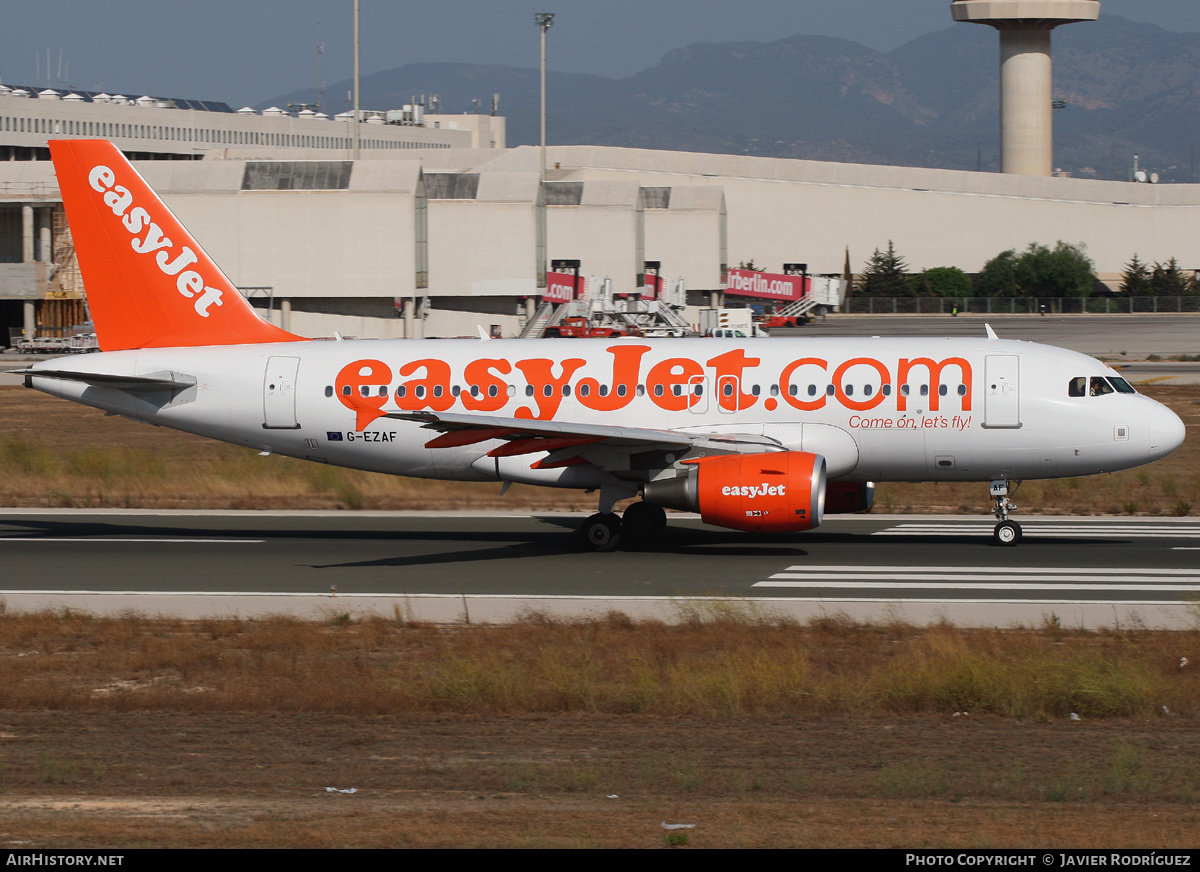 Aircraft Photo of G-EZAF | Airbus A319-111 | EasyJet | AirHistory.net #652865