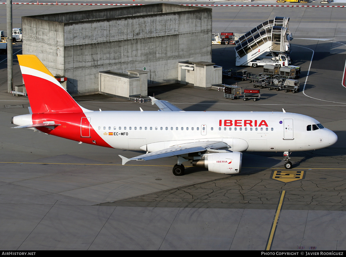 Aircraft Photo of EC-MFO | Airbus A319-111 | Iberia | AirHistory.net #652890