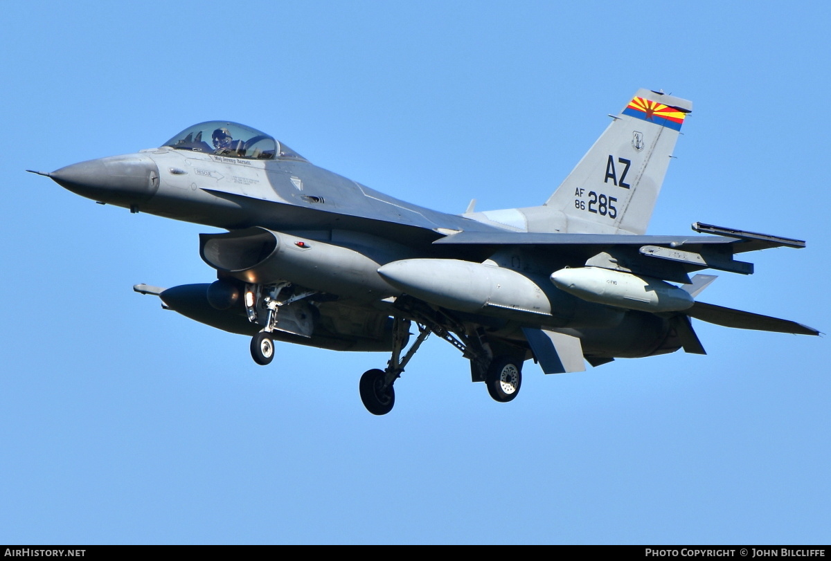 Aircraft Photo of 86-0285 / AF86-285 | General Dynamics F-16C Fighting Falcon | USA - Air Force | AirHistory.net #652901