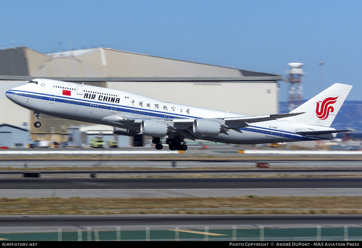 Aircraft Photo of B-2481 | Boeing 747-89L | Air China | AirHistory.net #652944