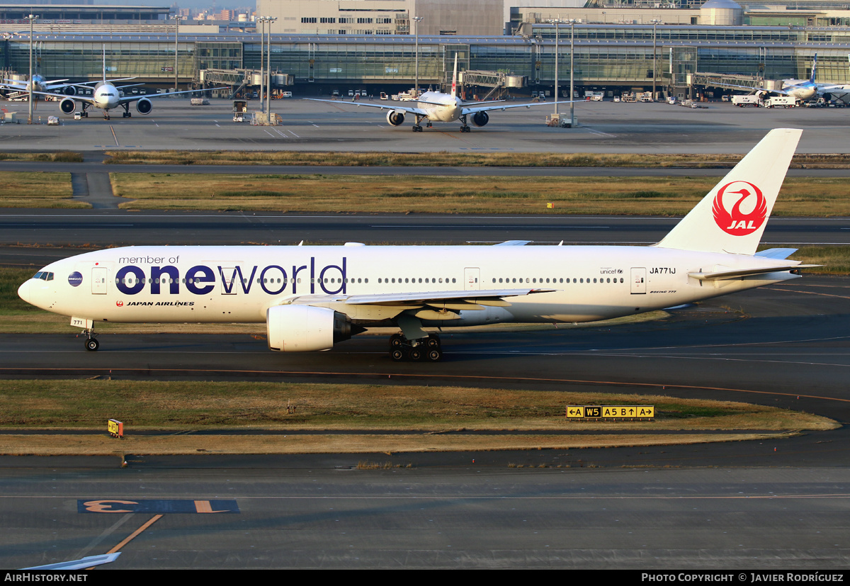 Aircraft Photo of JA771J | Boeing 777-246 | Japan Airlines - JAL | AirHistory.net #652951