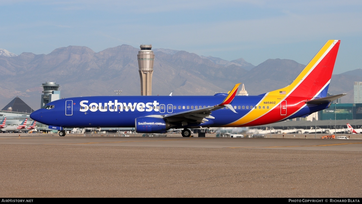 Aircraft Photo of N8580Z | Boeing 737-800 | Southwest Airlines | AirHistory.net #652977