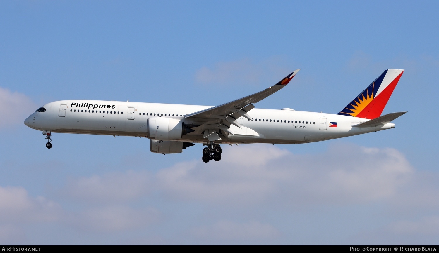 Aircraft Photo of RP-C3501 | Airbus A350-941 | Philippine Airlines | AirHistory.net #653006