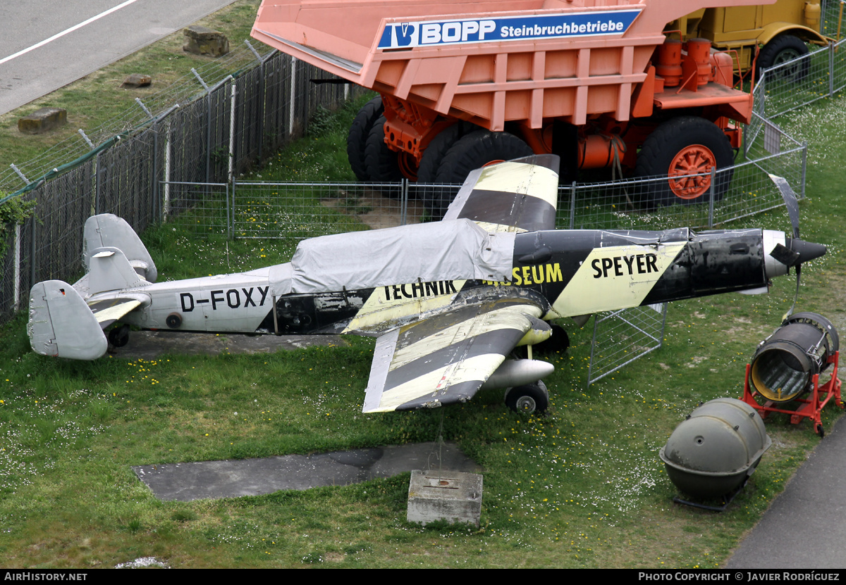 Aircraft Photo of D-FOXY | F+W C-3605 | Technik Museum Speyer | AirHistory.net #653012