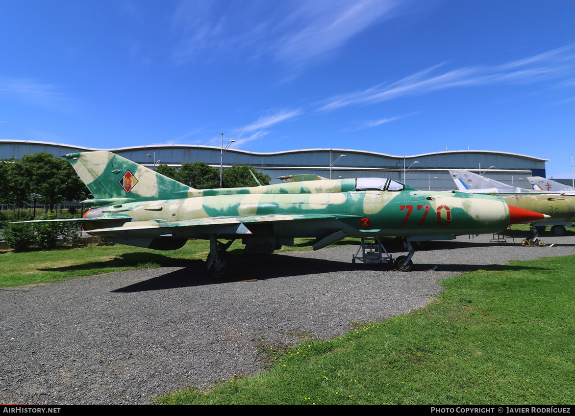 Aircraft Photo of 770 | Mikoyan-Gurevich MiG-21SPS | East Germany - Air Force | AirHistory.net #653014