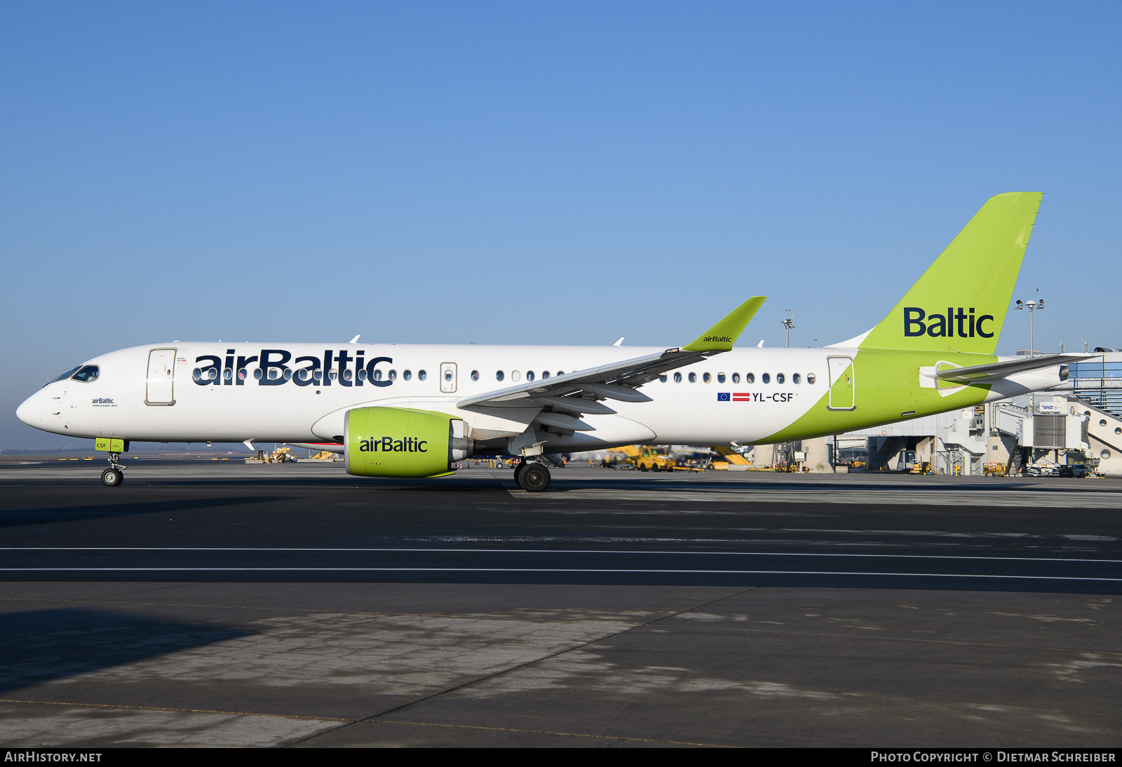 Aircraft Photo of YL-CSF | Airbus A220-371 (BD-500-1A11) | AirBaltic | AirHistory.net #653029