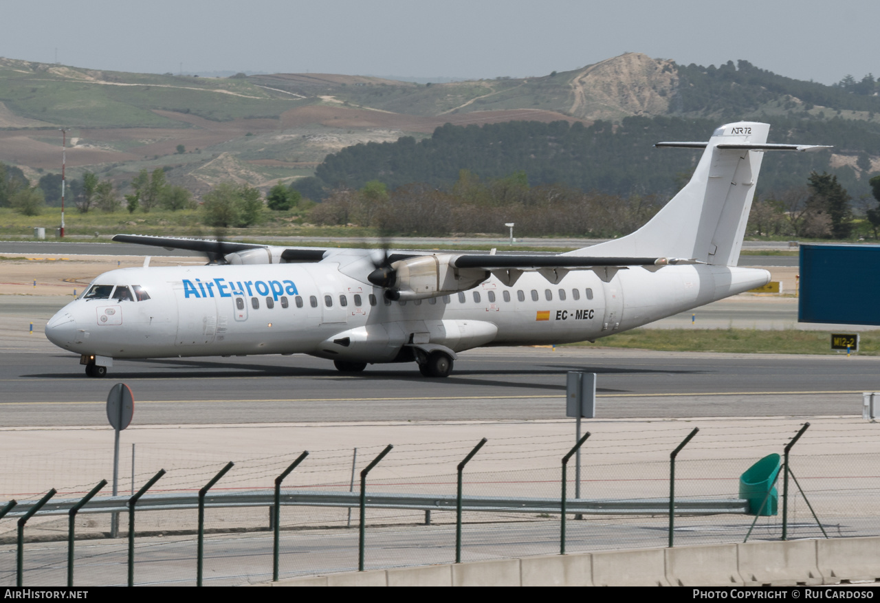 Aircraft Photo of EC-MEC | ATR ATR-72-500 (ATR-72-212A) | Air Europa | AirHistory.net #653074