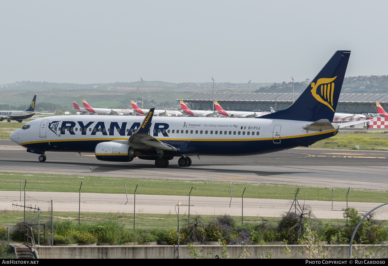 Aircraft Photo of EI-FIJ | Boeing 737-8AS | Ryanair | AirHistory.net #653081