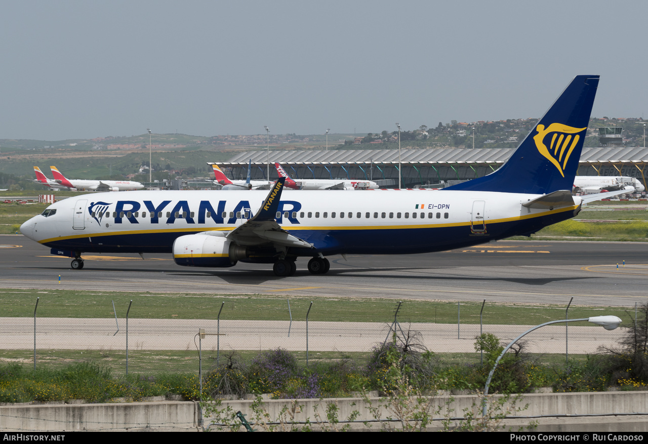 Aircraft Photo of EI-DPN | Boeing 737-8AS | Ryanair | AirHistory.net #653083