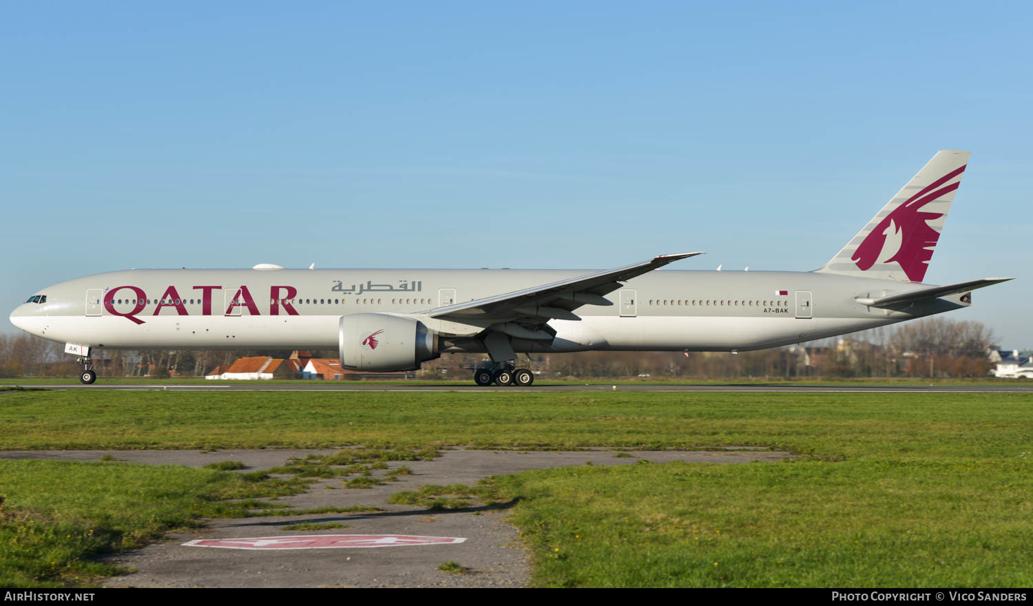 Aircraft Photo of A7-BAK | Boeing 777-3DZ/ER | Qatar Airways | AirHistory.net #653098