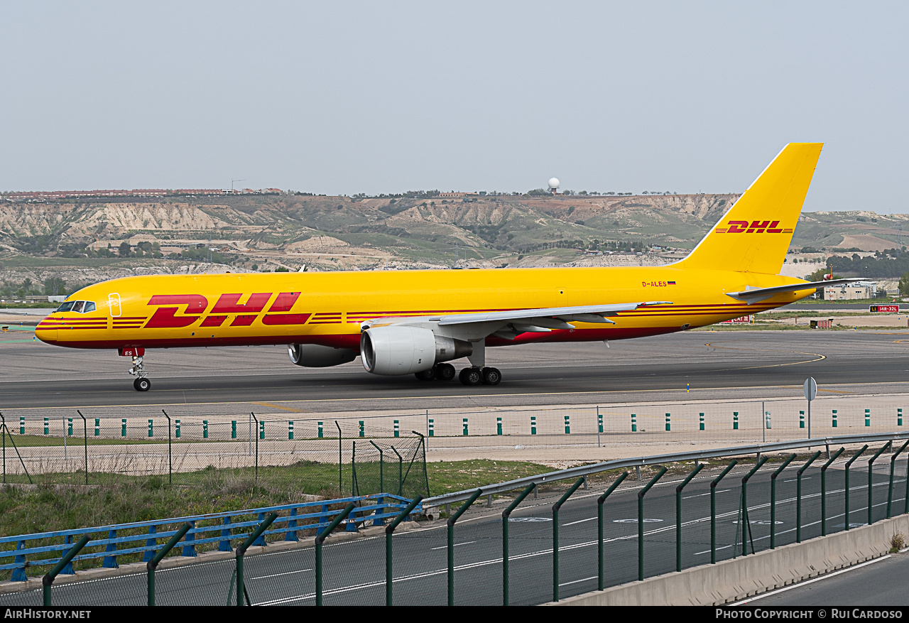 Aircraft Photo of D-ALES | Boeing 757-2Q8(PCF) | DHL International | AirHistory.net #653107