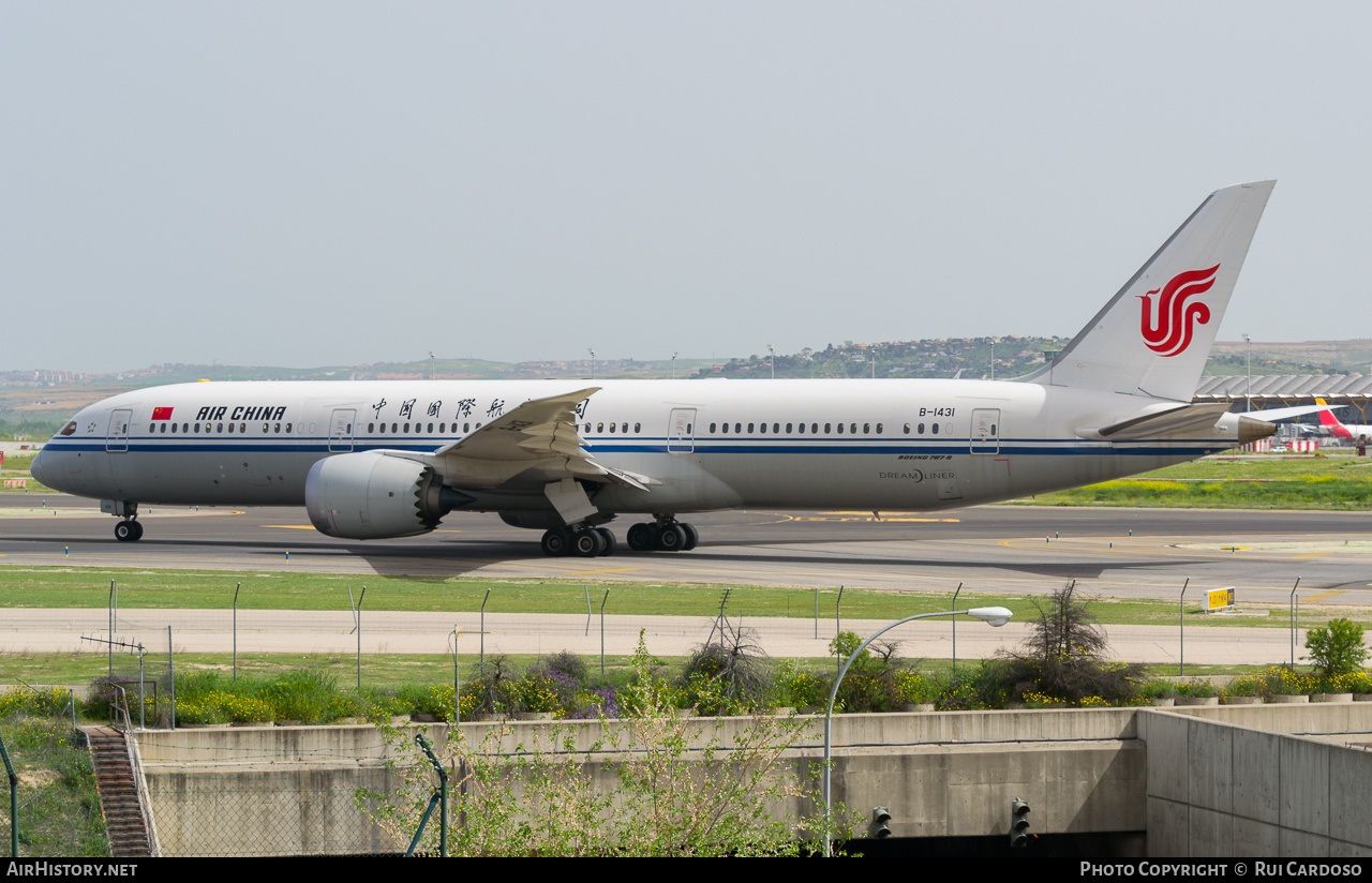 Aircraft Photo of B-1431 | Boeing 787-9 Dreamliner | Air China | AirHistory.net #653112