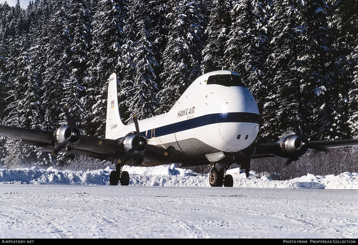 Aircraft Photo of C-GAAH | Aviation Traders ATL-98 Carvair | Hawkair Aviation Services | AirHistory.net #653198
