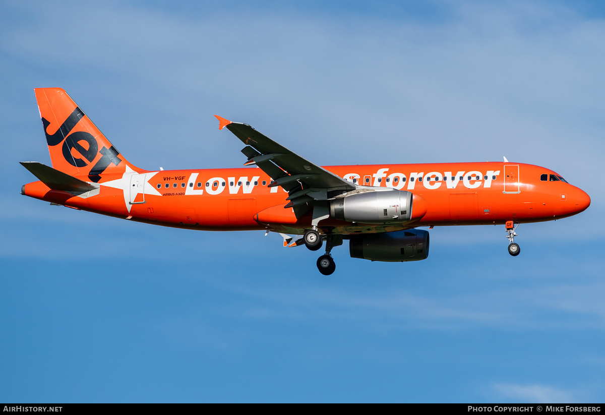 Aircraft Photo of VH-VGF | Airbus A320-232 | Jetstar Airways | AirHistory.net #653242