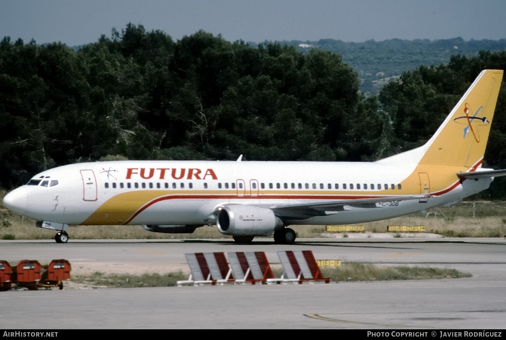 Aircraft Photo of EC-308 | Boeing 737-4Y0 | Futura International Airways | AirHistory.net #653254