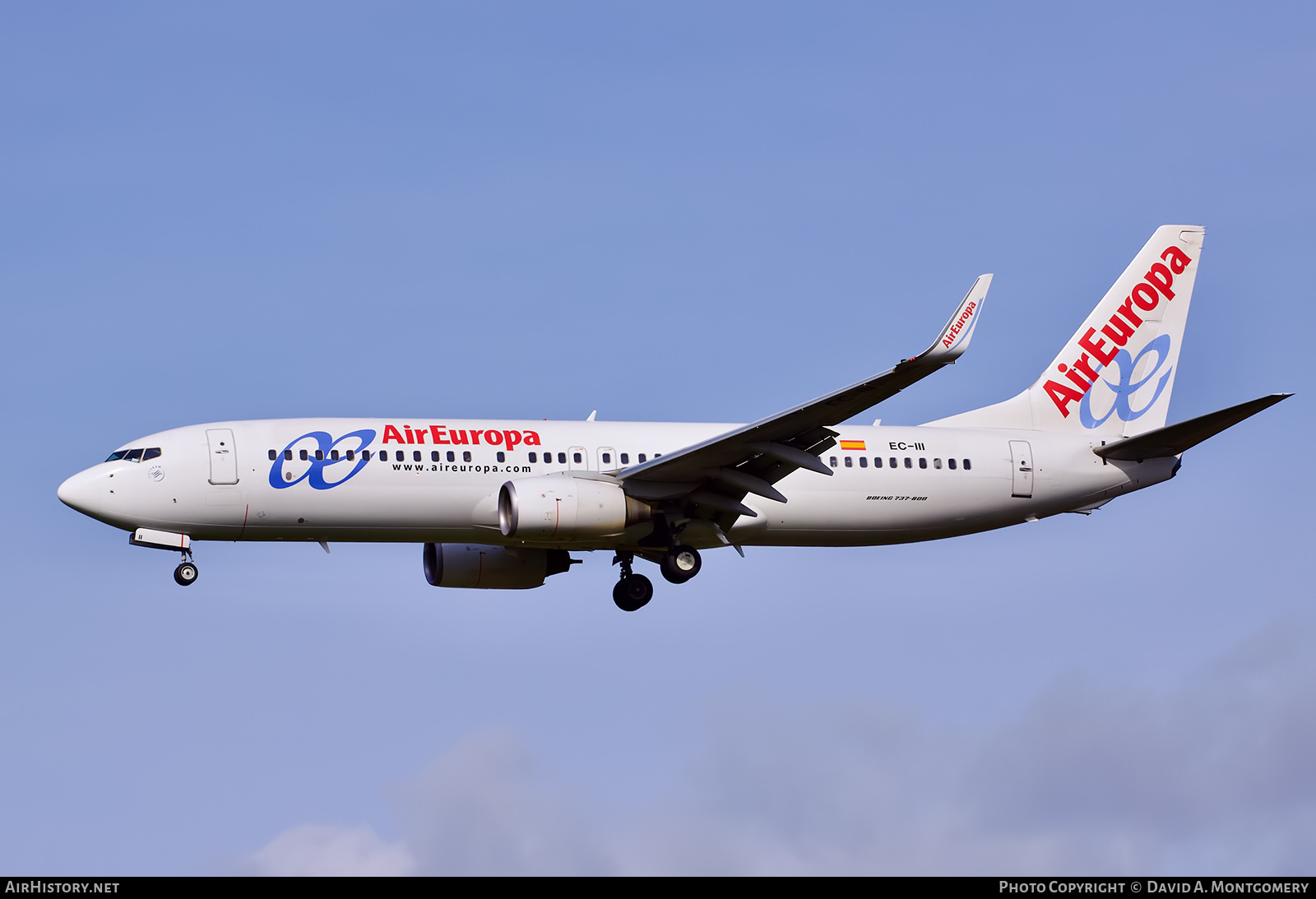 Aircraft Photo of EC-III | Boeing 737-86Q | Air Europa | AirHistory.net #653263