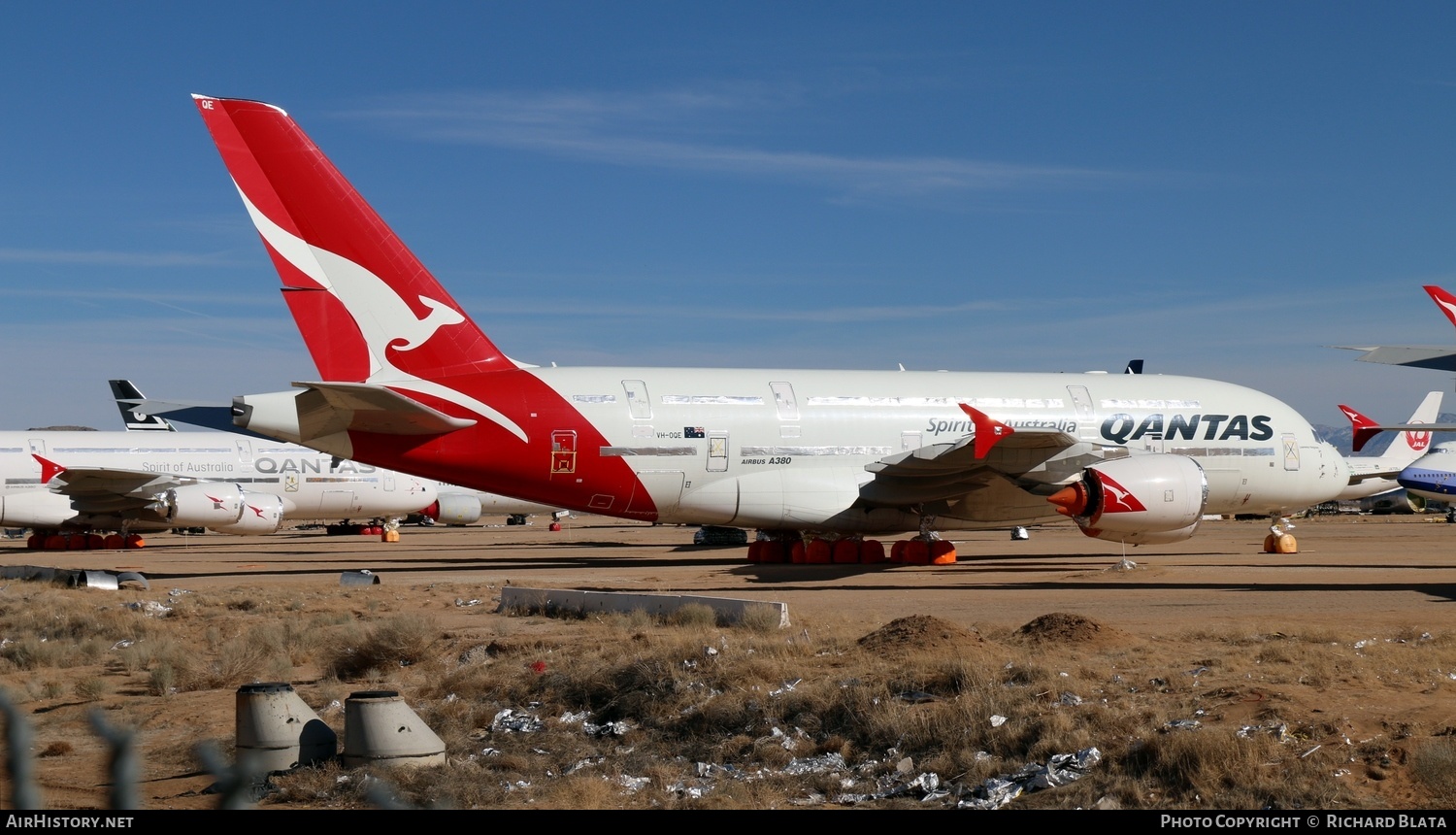 Aircraft Photo of VH-OQE | Airbus A380-842 | Qantas | AirHistory.net #653275