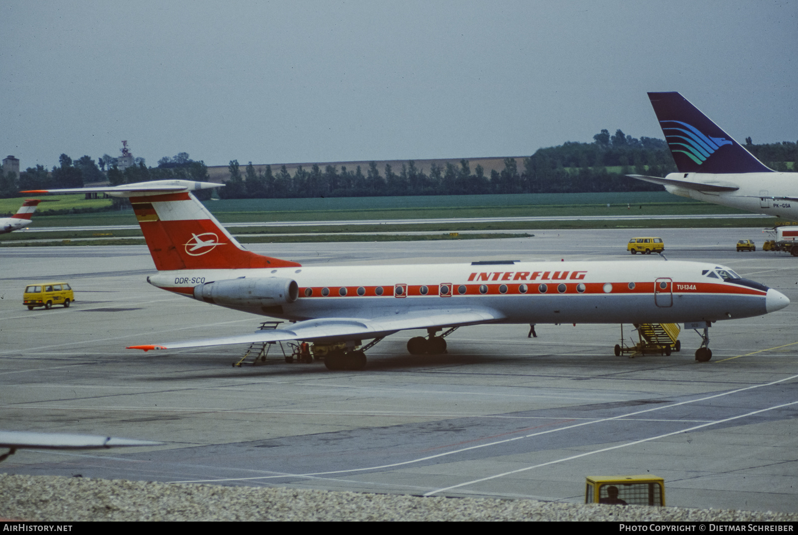 Aircraft Photo of DDR-SCO | Tupolev Tu-134AK | Interflug | AirHistory.net #653330