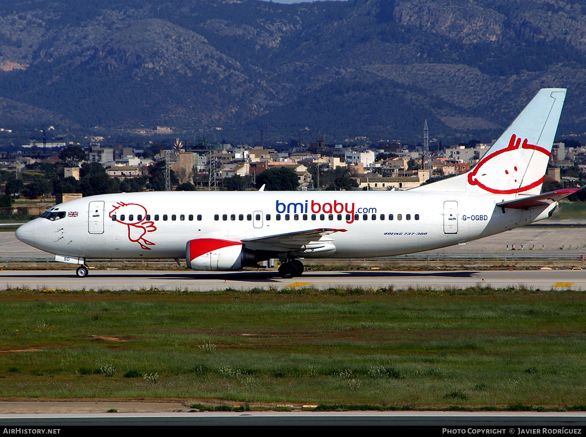 Aircraft Photo of G-OGBD | Boeing 737-3L9 | Bmibaby | AirHistory.net #653376