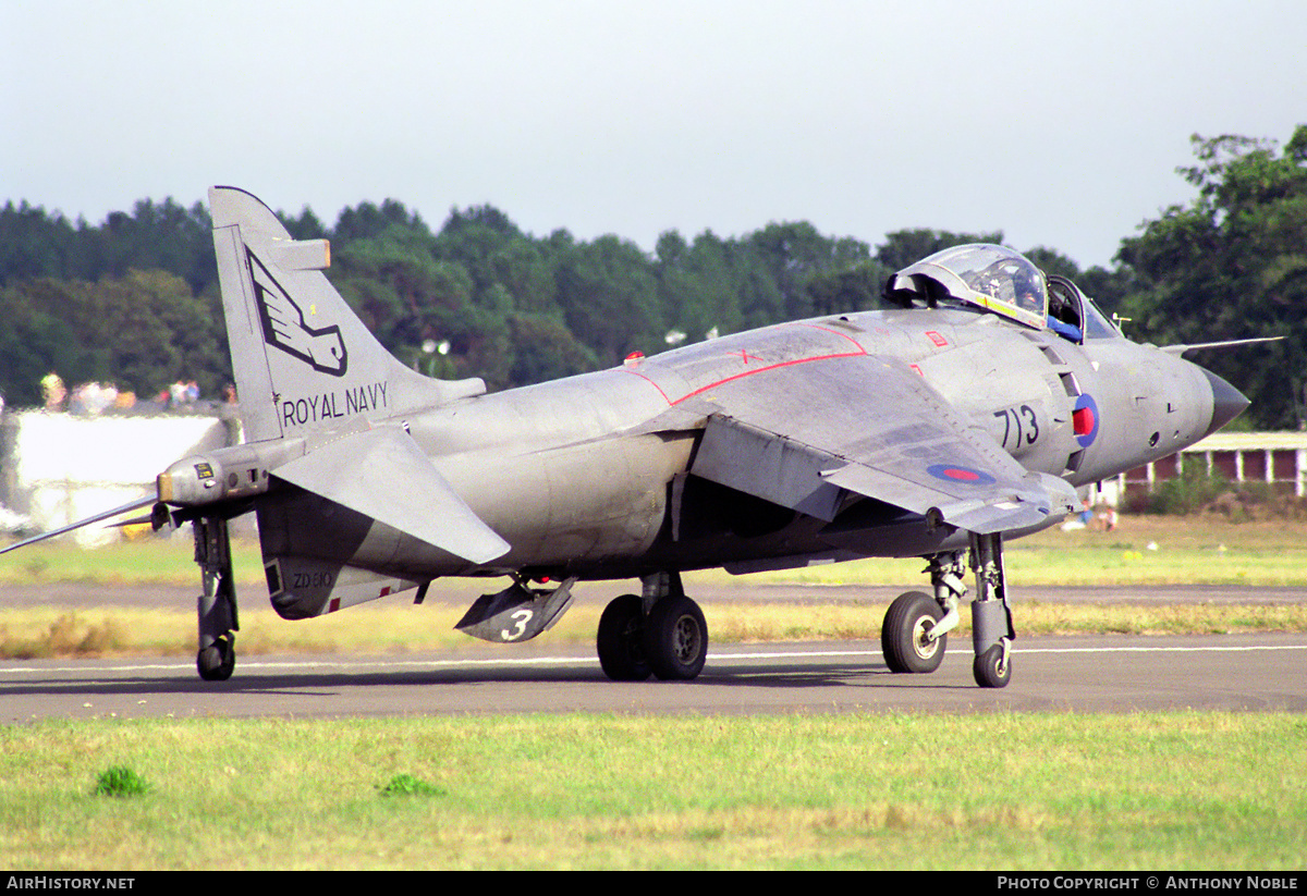 Aircraft Photo of ZD610 | British Aerospace Sea Harrier FRS1 | UK - Navy | AirHistory.net #653422