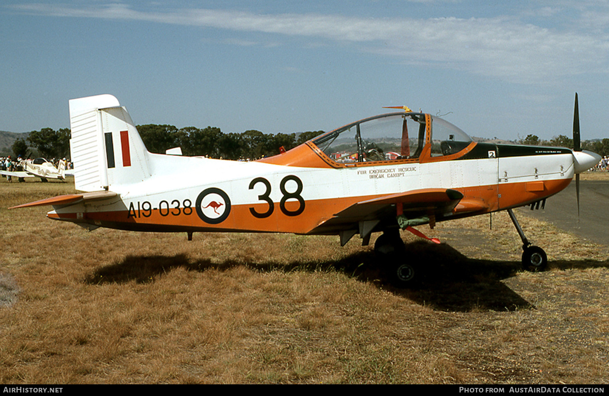 Aircraft Photo of A19-038 | New Zealand CT-4A Airtrainer | Australia - Air Force | AirHistory.net #653496