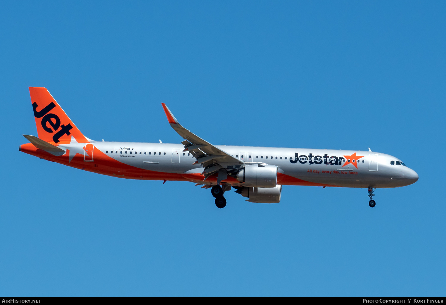 Aircraft Photo of VH-OFV | Airbus A321-251NX | Jetstar Airways | AirHistory.net #653519