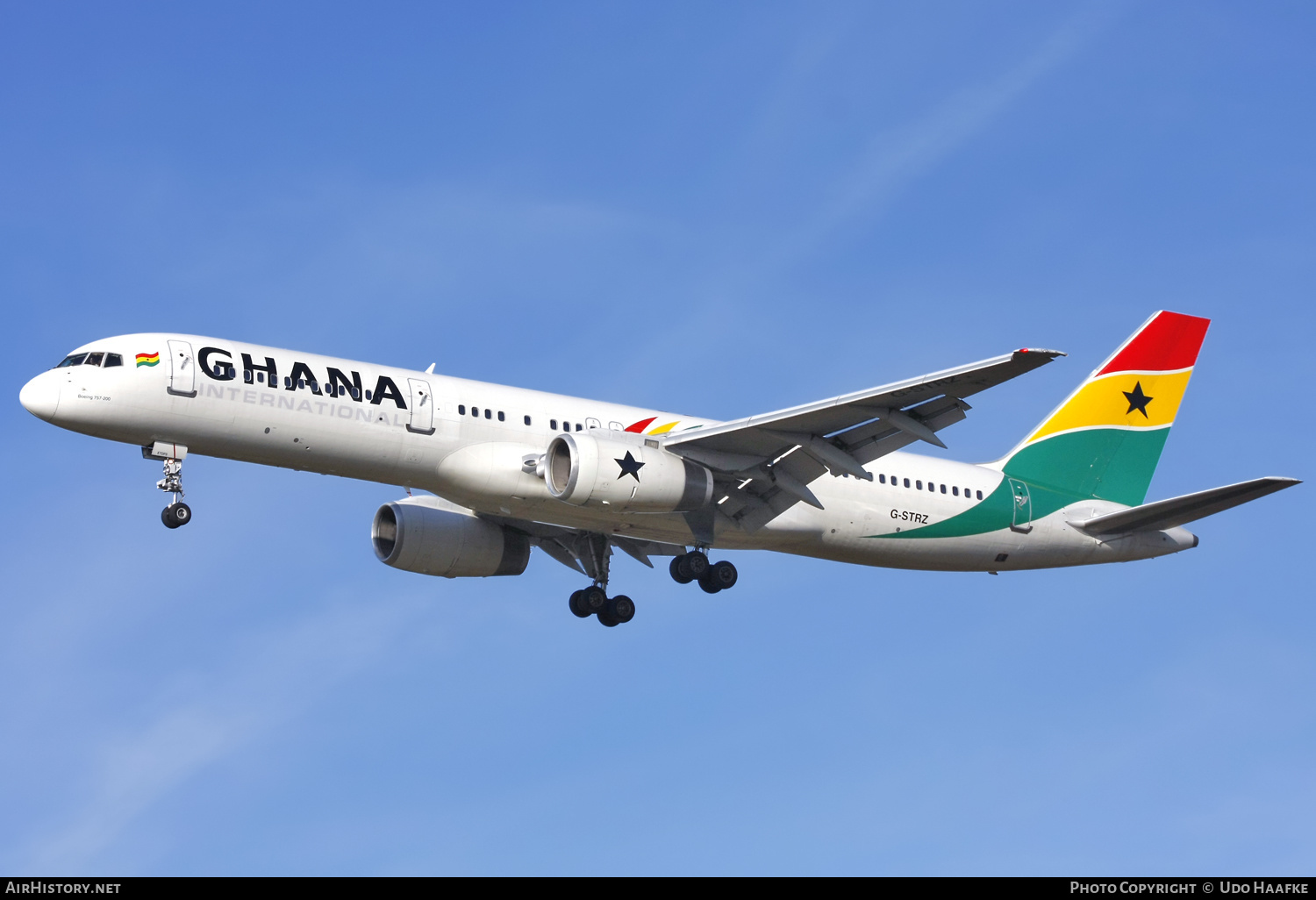 Aircraft Photo of G-STRZ | Boeing 757-258 | Ghana International Airlines | AirHistory.net #653540