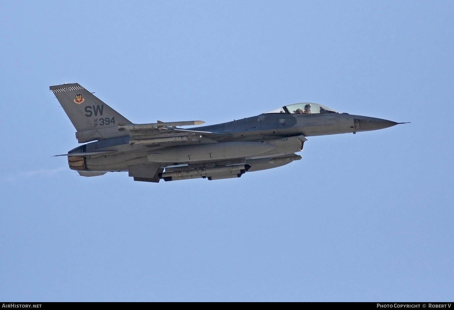 Aircraft Photo of 91-0394 / AF91-394 | General Dynamics F-16CM Fighting Falcon | USA - Air Force | AirHistory.net #653562