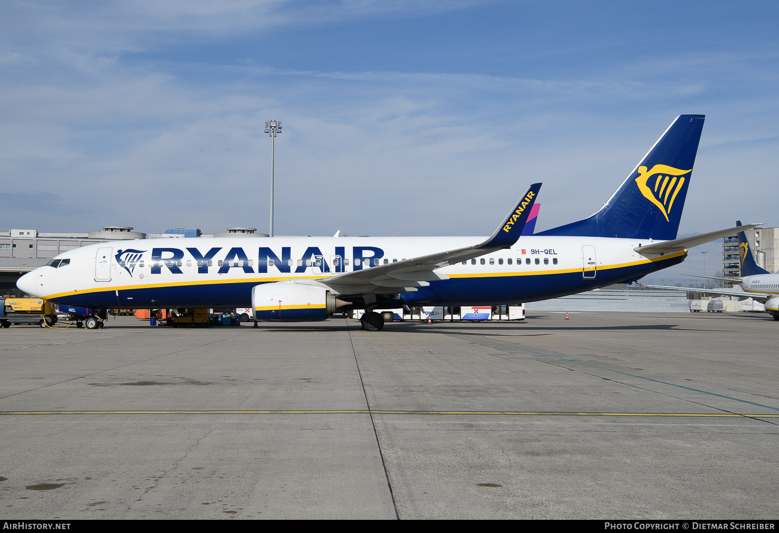 Aircraft Photo of 9H-QEL | Boeing 737-800 | Ryanair | AirHistory.net #653580