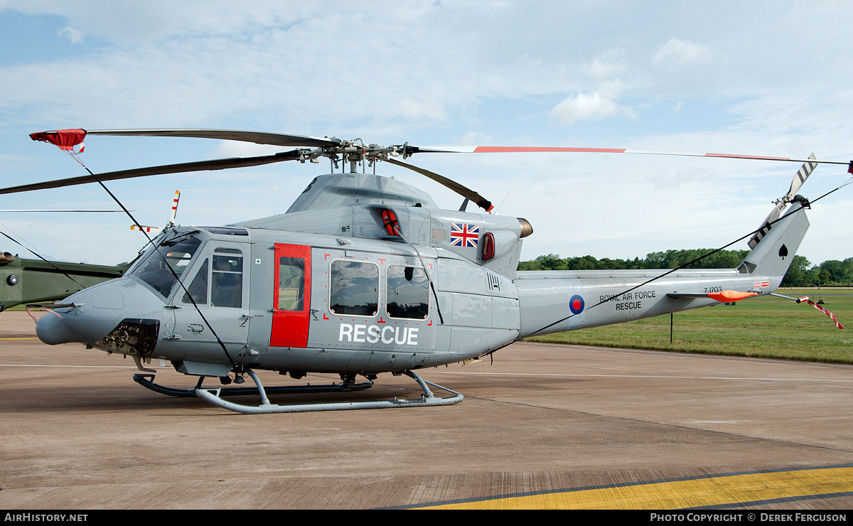 Aircraft Photo of ZJ703 | Bell 412EP Griffin HAR2 | UK - Air Force | AirHistory.net #653588