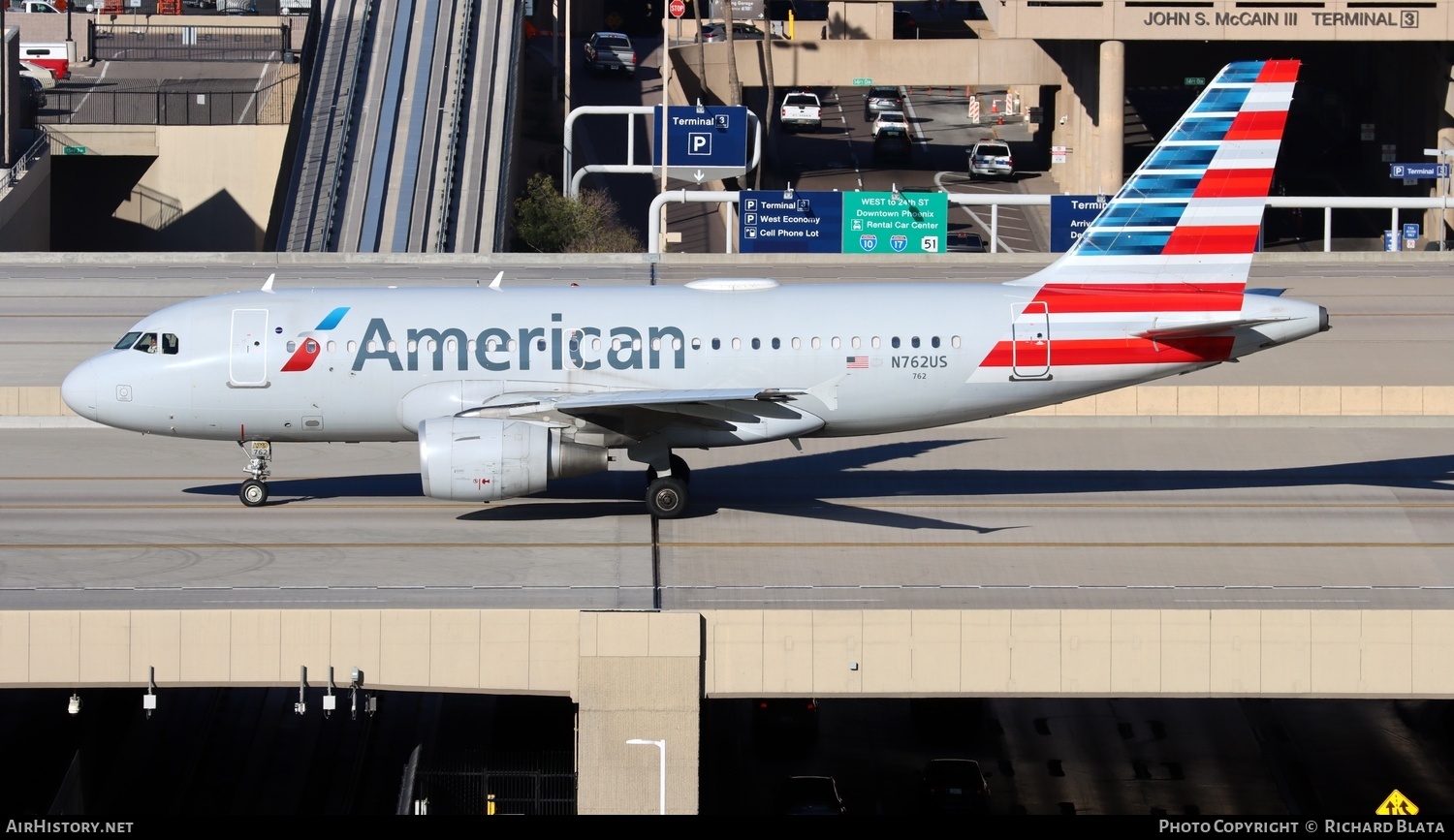 Aircraft Photo of N762US | Airbus A319-112 | American Airlines | AirHistory.net #653619