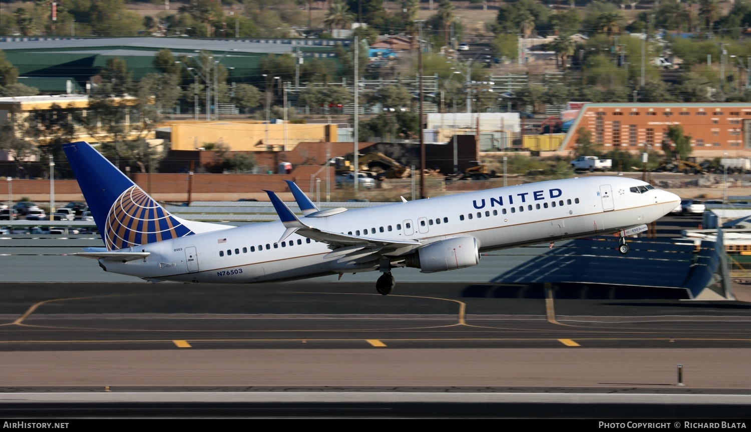 Aircraft Photo of N76503 | Boeing 737-824 | United Airlines | AirHistory.net #653621