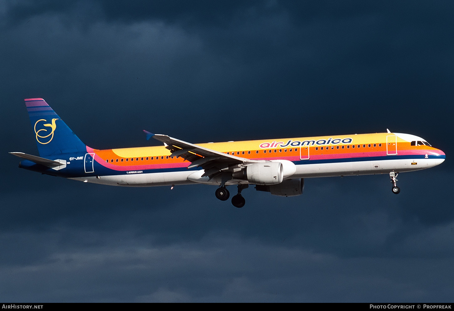 Aircraft Photo of 6Y-JME | Airbus A321-211 | Air Jamaica | AirHistory.net #653622