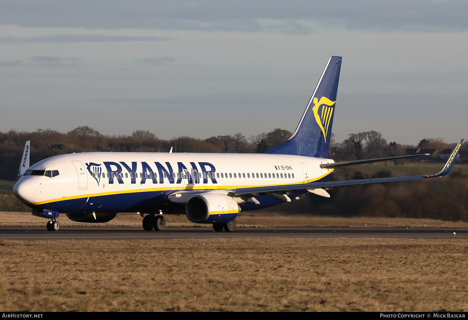 Aircraft Photo of EI-DHX | Boeing 737-8AS | Ryanair | AirHistory.net #653625