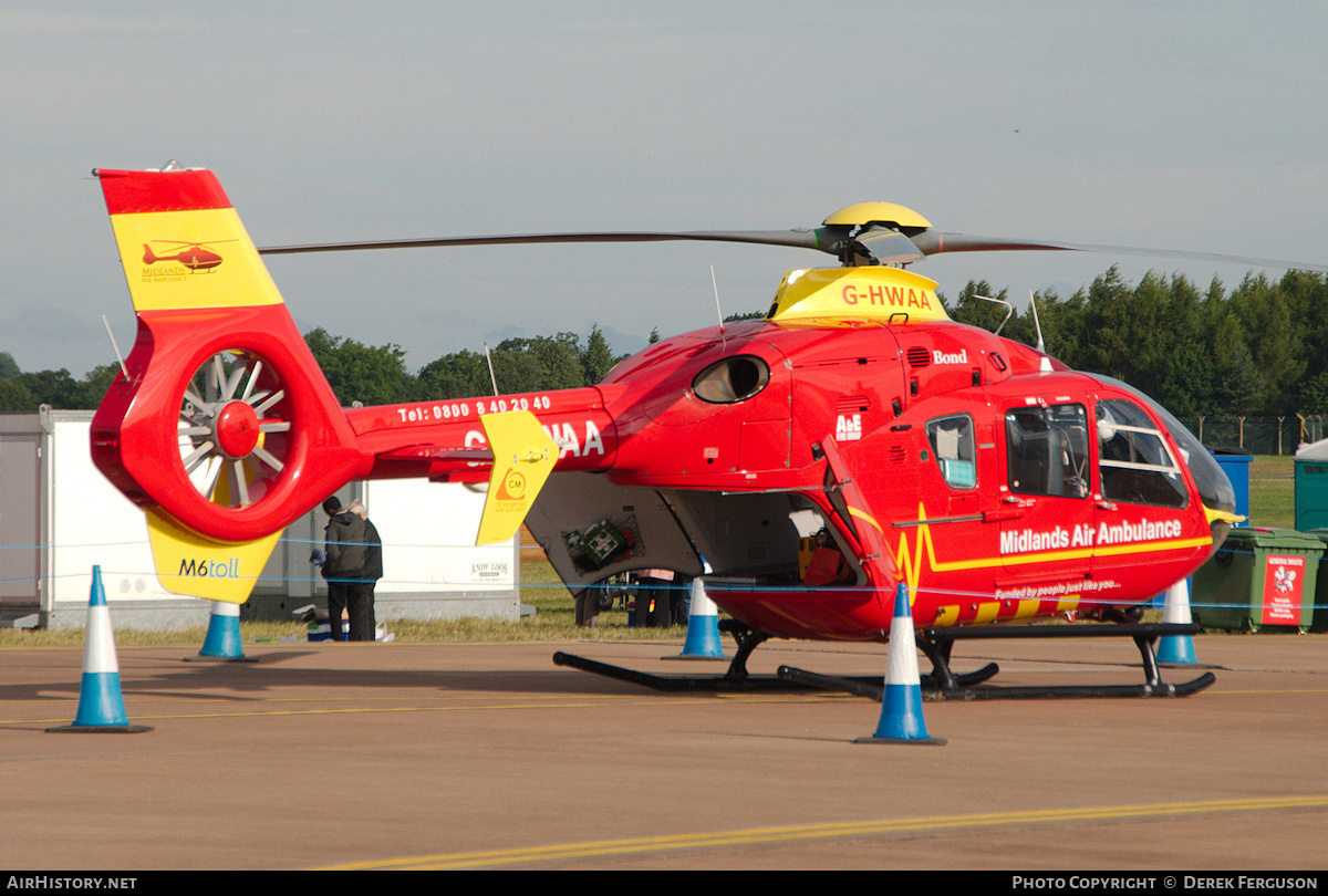 Aircraft Photo of G-HWAA | Eurocopter EC-135T-2 | Midlands Air Ambulance | AirHistory.net #653631